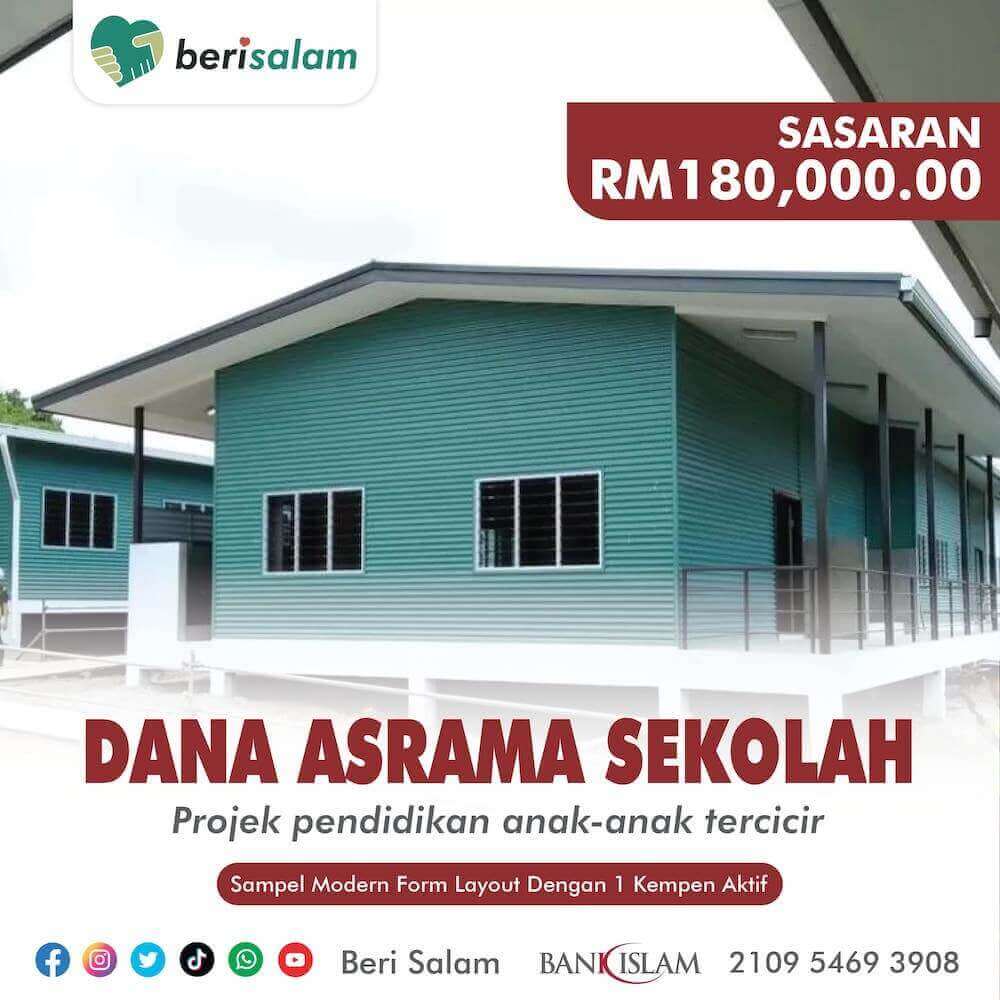 Contoh kempen sedekah secara bulanan menerusi potongan automatik Direct Debit.