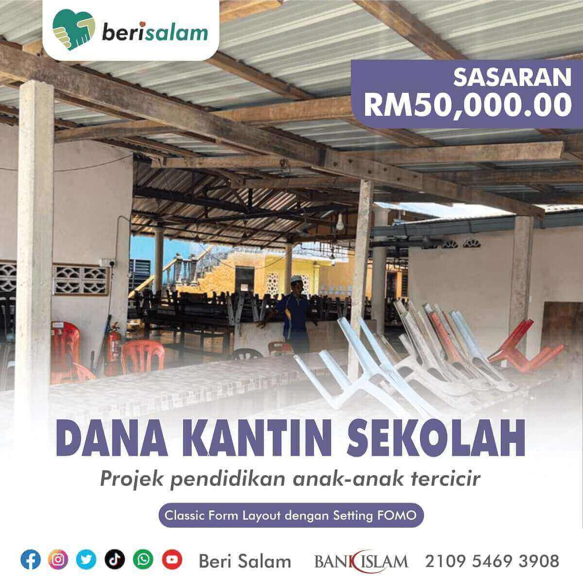 Contoh kempen sedekah secara mingguan Jumaat menerusi potongan automatik Direct Debit.